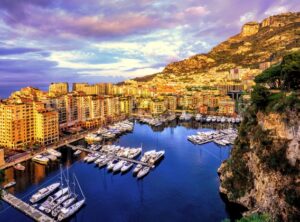 Port Fontvieille harbour in Old Town of Monaco - GlobePhotos - royalty free stock images