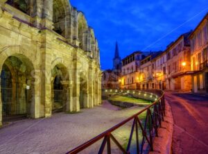 Arles Old Town and roman amphitheatre, Provence, France - GlobePhotos - royalty free stock images