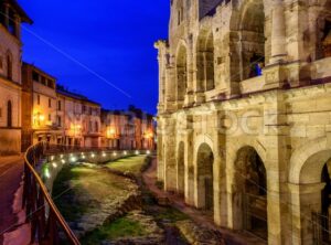 Arles Old Town and roman amphitheatre, Provence, France - GlobePhotos - royalty free stock images