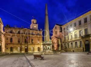 Arles Old Town at night, Provence, France - GlobePhotos - royalty free stock images