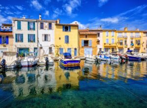 Colorful houses in Martigues Old Town, Provence, France - GlobePhotos - royalty free stock images