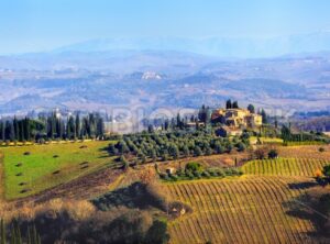 Country landscape in Tuscany, Italy - GlobePhotos - royalty free stock images