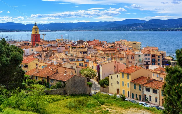 Historical Old Town of St Tropez, Provence, France - GlobePhotos ...
