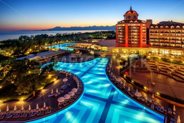 Luxurious all inclusive hotel on turkish Riviera, Antalya, Turkey - GlobePhotos - royalty free stock images