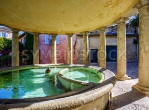 The neo-classical washhouse in Grignan, France - GlobePhotos - royalty free stock images