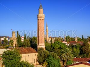 View over the Old Town of Antalya, Kaleici, Turkey - GlobePhotos - royalty free stock images