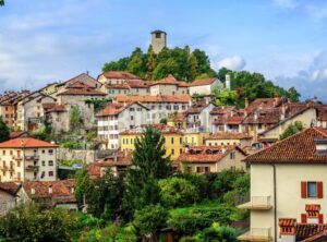 Feltre historical Old Town in Dolomites Alps, Italy - GlobePhotos - royalty free stock images