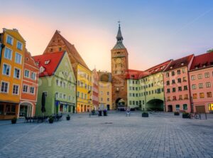 Landsberg am Lech historical Old Town, Bavaria, Germany - GlobePhotos - royalty free stock images