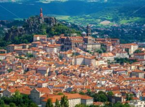 Le Puy-en-Velay town, France, panoramic view - GlobePhotos - royalty free stock images