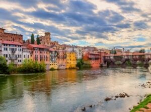 Panoramic view of Bassano del Grappa, Italy - GlobePhotos - royalty free stock images