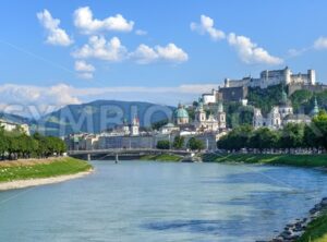 Panoramic view of Salzburg Old Town, Austria - GlobePhotos - royalty free stock images
