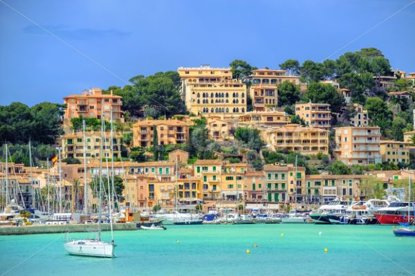Port de Soller historical Old Town, Mallorca, Spain - GlobePhotos - royalty free stock images