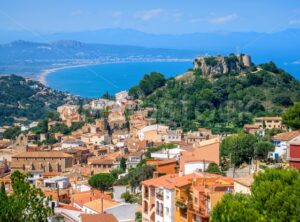 Begur Old Town and Castle, Costa Brava, Spain - GlobePhotos - royalty free stock images