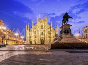 Milan Cathedral and the Galleria on piazza Duomo, Italy - GlobePhotos - royalty free stock images