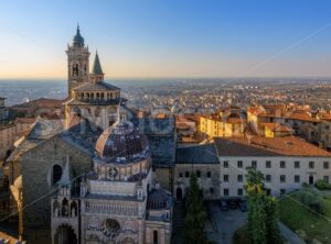 Panorama of Bergamo Old Town, Italy - GlobePhotos - royalty free stock images