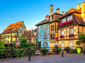 Colorful timber houses in Colmar Old Town, Alsace, France - GlobePhotos - royalty free stock images