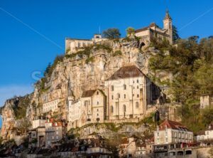 Rocamadour village, a beautiful UNESCO world culture heritage site, France - GlobePhotos - royalty free stock images