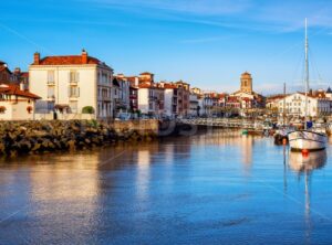 St Jean de Luz Old Town and port, Basque country, France - GlobePhotos - royalty free stock images