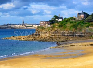Brittany atlantic coast with St Malo and Dinard towns, France - GlobePhotos - royalty free stock images