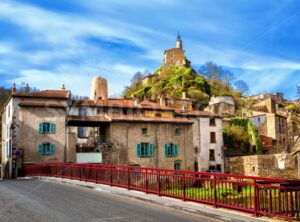 Champeix town in Puy-de-Dome department, Auvergne, France - GlobePhotos - royalty free stock images