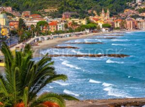 Laigueglia town on italian Riviera, Alassio, Liguria, Italy - GlobePhotos - royalty free stock images