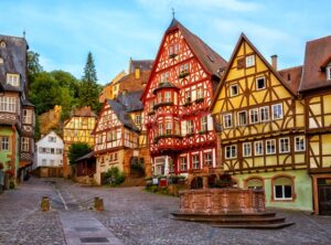 Miltenberg medieval Old Town, Bavaria, Germany - GlobePhotos - royalty free stock images
