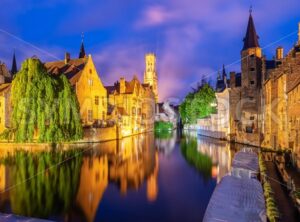 The Bruges historical Old Town, Belgium, an UNESCO World Culture Heritage site - GlobePhotos - royalty free stock images