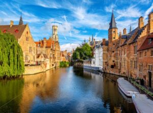 The Bruges historical Old Town, Belgium, an UNESCO World Culture Heritage site - GlobePhotos - royalty free stock images