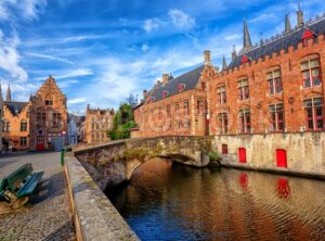 The Bruges historical Old Town, Belgium, an UNESCO World Culture Heritage site - GlobePhotos - royalty free stock images