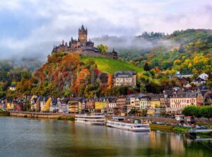 Cochem, a beautiful historical town on romantic Moselle river, Germany - GlobePhotos - royalty free stock images