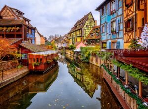 Colorful timber houses in Colmar Old Town, Alsace, France - GlobePhotos - royalty free stock images