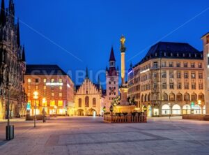 Munich Old town, Marienplatz and the Old Town Hall, Germany - GlobePhotos - royalty free stock images