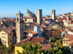 Bergamo historical Old Town, Lombardy, Italy - GlobePhotos - royalty free stock images