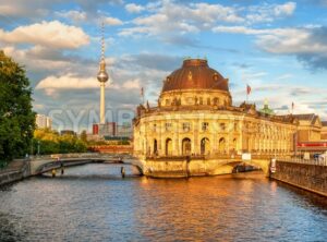 Berlin, Germany, Museum island, Spree river and Alexanderplatz - GlobePhotos - royalty free stock images