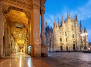 Milan city, the Duomo Cathedral and Galleria Vittorio Emanuele II, Italy - GlobePhotos - royalty free stock images