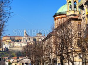 Old Town of Bergamo, Lombardy, Italy - GlobePhotos - royalty free stock images