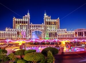 Astana, Kazakhstan, night view of the city - GlobePhotos - royalty free stock images