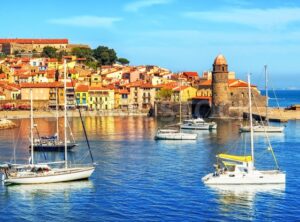 Collioure, France, a popular resort town on Mediterranean sea - GlobePhotos - royalty free stock images