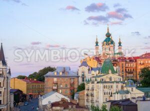 Kiev, Ukraine, Andriyivskyy Descent street in the Old town - GlobePhotos - royalty free stock images