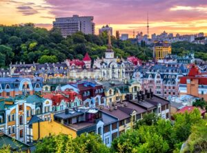 Kiev, Ukraine, Vozdvyzhenka Barrio in historical city center - GlobePhotos - royalty free stock images