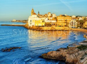 Sitges, Spain, a historical resort town on Costa Dorada - GlobePhotos - royalty free stock images
