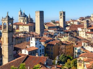 Bergamo historical Old Town, Lombardy, Italy