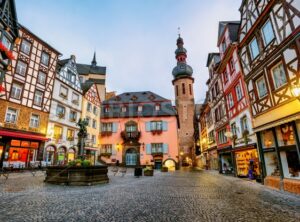 Colorful half-timbered houses in Cochem, Germany