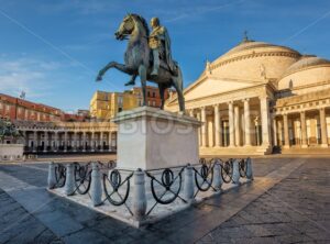 Naples, Italy, Piazza del Plebiscito square