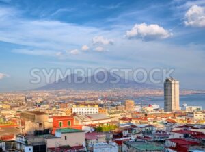 Naples city and Mount Vesuvius, Italy