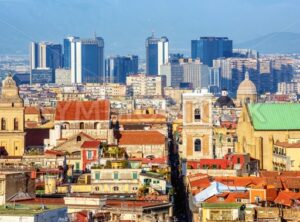 Naples city skyline, Campania, Italy