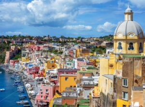 Old town, Procida island, Naples, Italy