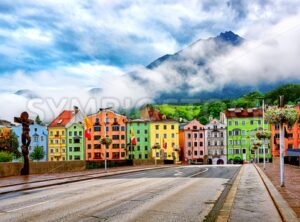 Innsbruck city in Alps mountains, Austria