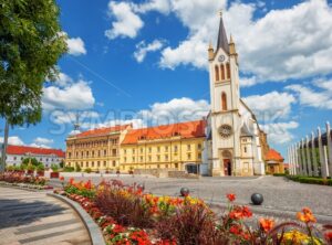 Keszthely historical Old town, Hungary