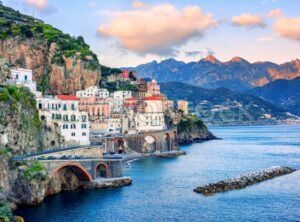 Atrani town on Amalfi coast, Italy